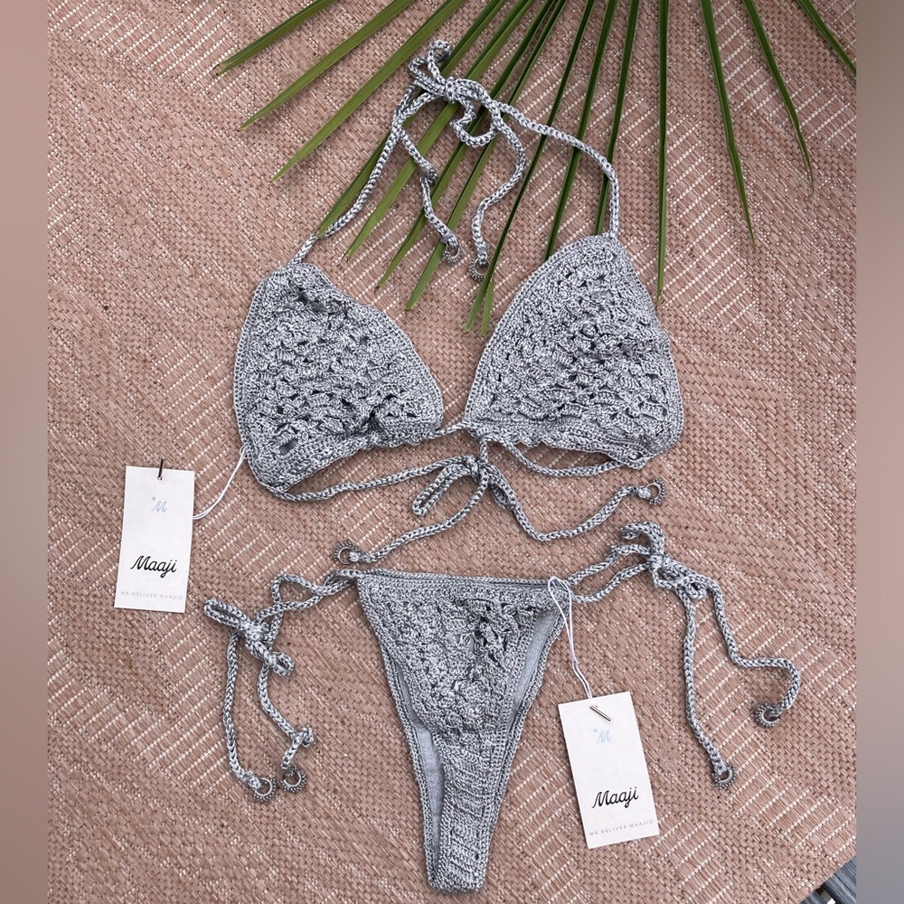 MAAJI Crochet Set - Balms Bikini Top & Sunshiny Chi Chi Bottom - L/S